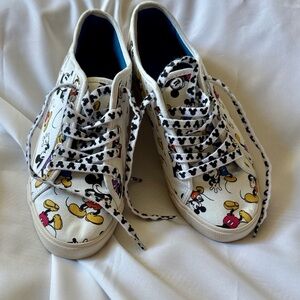 Disney Mickey Mouse White Sneakers